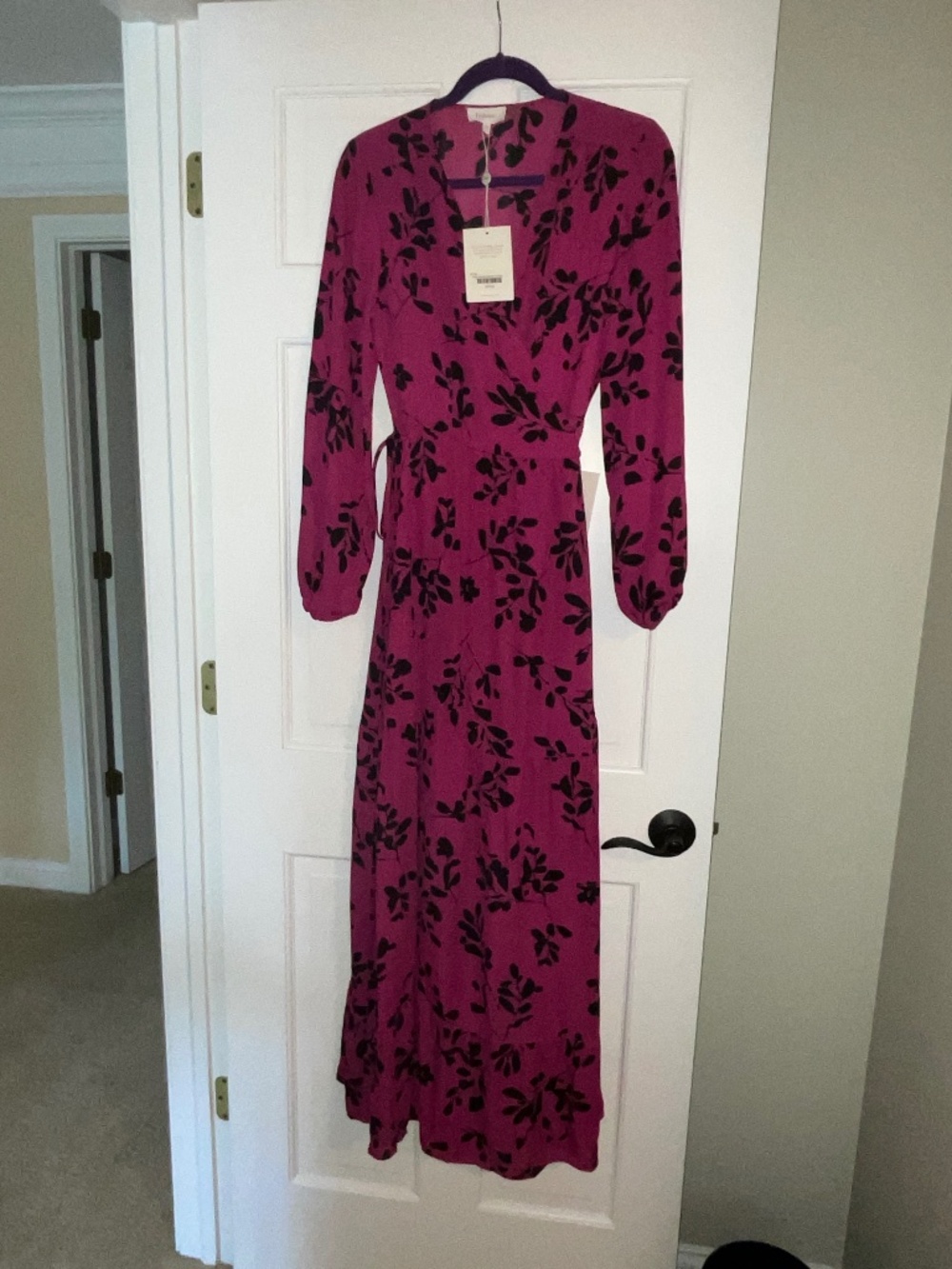 bohme hot pink with black floral size Med